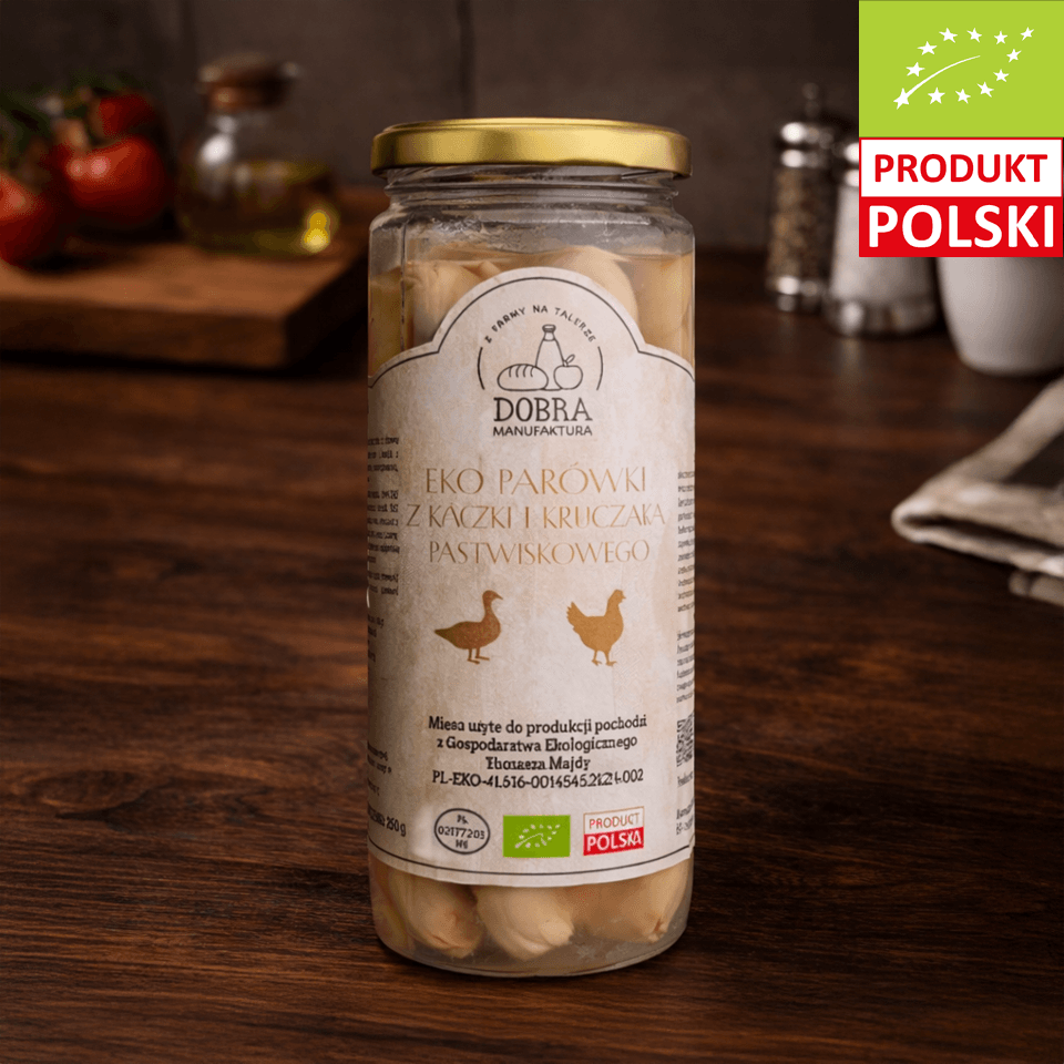 EKO Parówki z Kaczki i Kurczaka Pastwiskowego