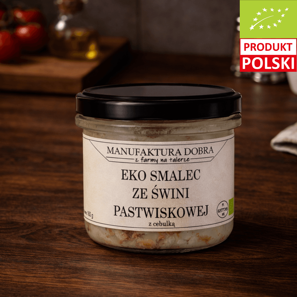 EKO Smalec ze Świni Pastwiskowej z cebulką 160 g