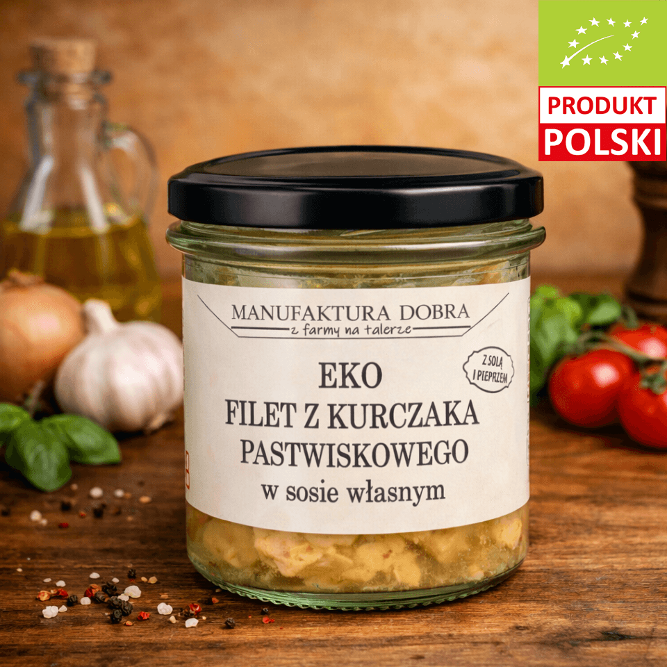 EKO Filet z Kurczaka Pastwiskowego w sosie własnym 250 g